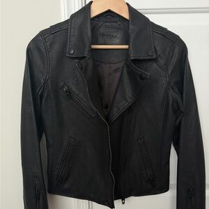 Blank NYC Black Leather Moto Jacket